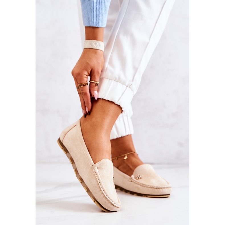 PS1 Mocasines Mujer Ante Beige Madelyn 2