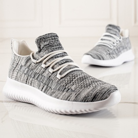 TRENDI Zapatillas de hombre cómodas gris 1