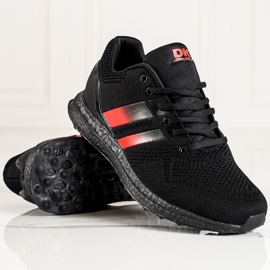 DK Zapatos deportivos de hombre con correas. negro rojo 1 DK Zapatos deportivos de hombre con correas. negro rojo 1