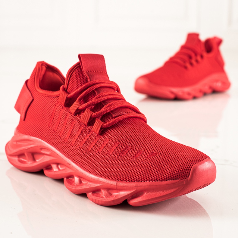 TRENDI Calzado deportivo de moda para hombre. rojo 1