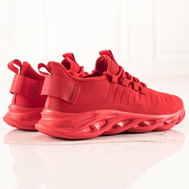 TRENDI Calzado deportivo de moda para hombre. rojo 3