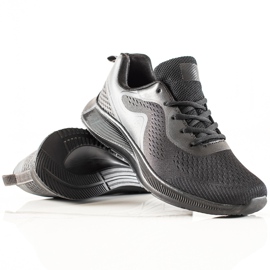 TRENDI Zapatos deportivos ligeros negro gris 1