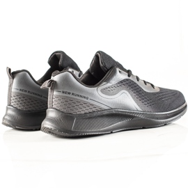 TRENDI Zapatos deportivos ligeros negro gris 3