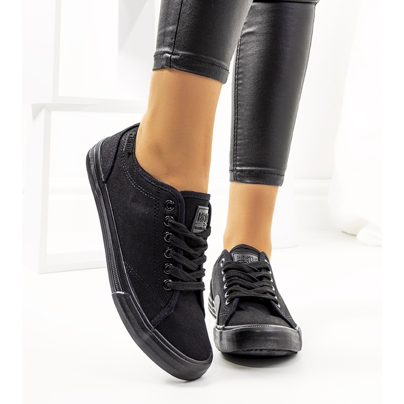 Zapatillas de mujer Big Star Negras JJ274066 negro 2