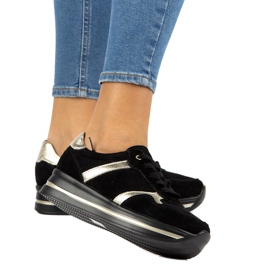 Deportivas de piel ante Filippo DP2004/21 negro 4