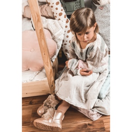 Botas de nieve para niños con piel Aurora Dorada Rosa dorado 5