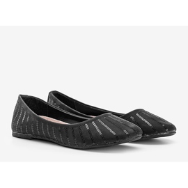 Bailarinas negras con lentejuelas Boo negro 1