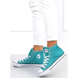 Zapatillas altas Ingi turquesa azul 2