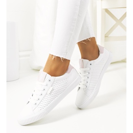 Deportivas blancas de mujer Big Star HH274073 blanco rosa 1