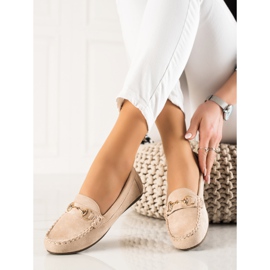 TRENDI Mocasines Cómodos Con Adorno beige 3