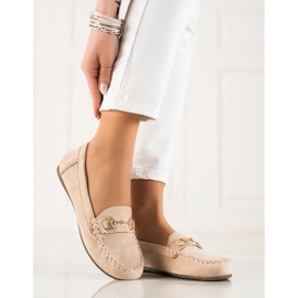 TRENDI Mocasines Cómodos Con Adorno beige 2