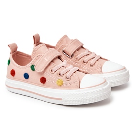 Deportivas Infantiles Con Velcro Big Star JJ374054 Rosa rosado 9