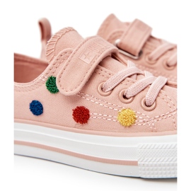 Deportivas Infantiles Con Velcro Big Star JJ374054 Rosa rosado 8