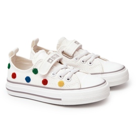 Deportivas Infantiles Con Velcro Big Star JJ374053 Blanco 7