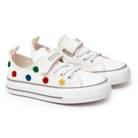 Deportivas Infantiles Con Velcro Big Star JJ374053 Blanco 4