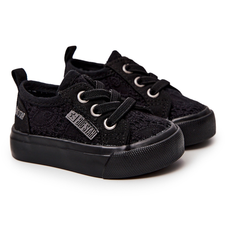 Negro Calado Big Star JJ374019 Sneakers 2