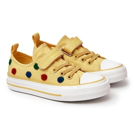 Deportivas Infantiles Con Velcro Big Star JJ374056 Amarillo 4