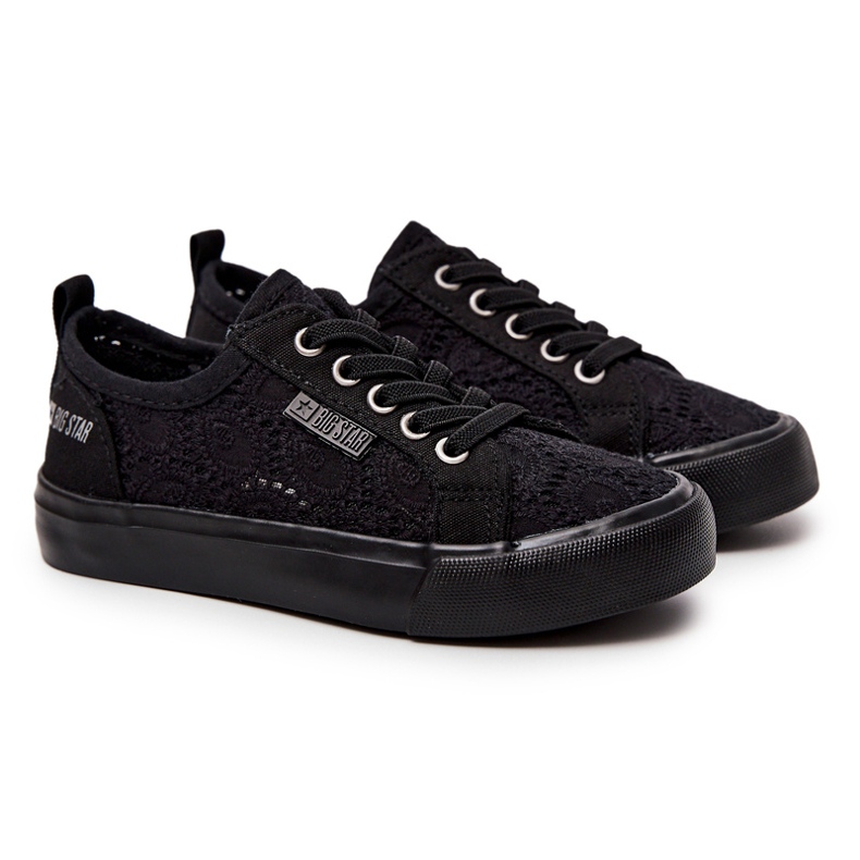 Negro Calado Big Star JJ374011 Sneakers 2