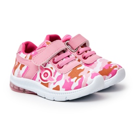 FR1 Deportivas Infantiles Con Velcro Rosa Bethy 1
