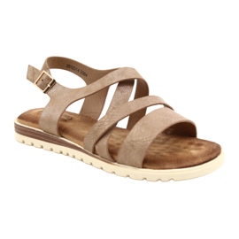 Golden Metallic Women's Evento 20SD14-2064 Sandalias marrón 1