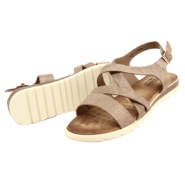 Golden Metallic Women's Evento 20SD14-2064 Sandalias marrón 4
