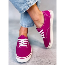 Deportivas de mujer Aura fucsia rosado 1