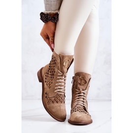 Botas Piel Calada Zazoo Camel 2695 marrón 2