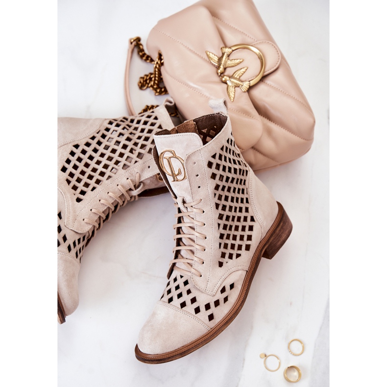Zazoo Botas Piel Calada, Beige Claro 2695 1