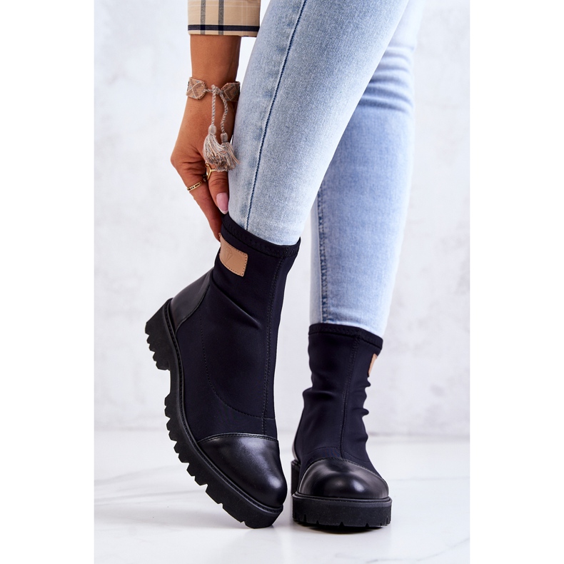 Slip-on de Tela Nicole Negro 2705 2