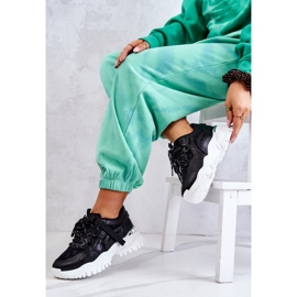 FB2 Zapatillas negras de tu estilo en una suela masiva negro 7