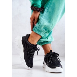 FB2 Zapatillas negras de tu estilo en una suela masiva negro 3