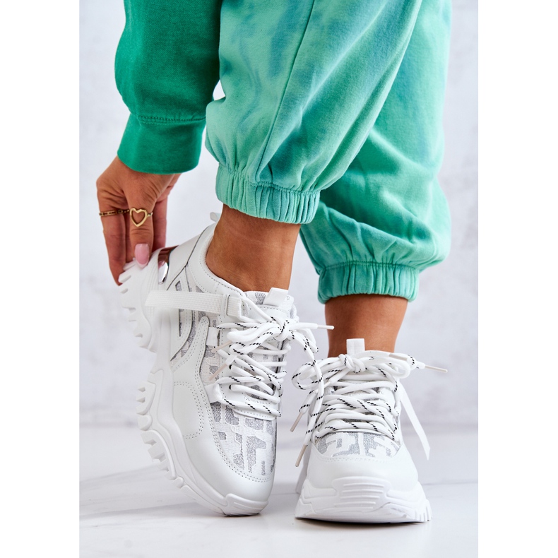 FB2 Zapatillas En Una Suela Masiva.Blanco Tu Estilo 2