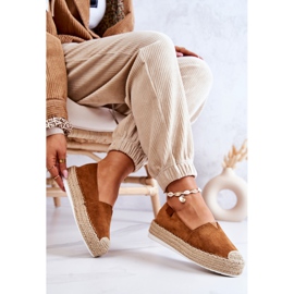 FB2 Camel Lesley Suede Slip On Alpargatas marrón 4