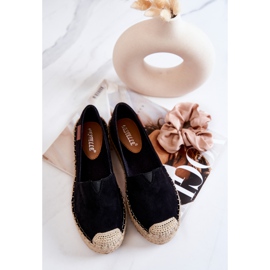FB2 Alpargatas sin cordones de ante negro Lesley 6