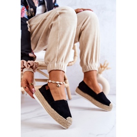 FB2 Alpargatas sin cordones de ante negro Lesley 3