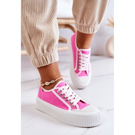 Zapatillas bajas en plataforma rosa Mischa rosado 5