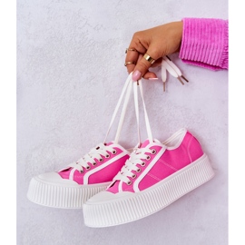 Zapatillas bajas en plataforma rosa Mischa rosado 1