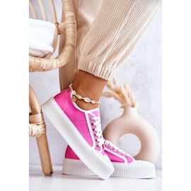 Zapatillas bajas en plataforma rosa Mischa rosado 7