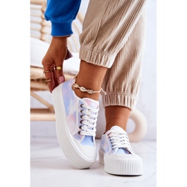 Zapatillas Bajas Con Plataforma Azul-Rosa Mischa 2 Zapatillas Bajas Con Plataforma Azul-Rosa Mischa 2