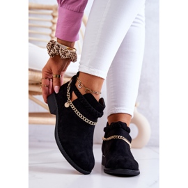 PS1 Botas Ante Negras Con Cadena Talitha negro 1