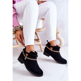 PS1 Botas Ante Negras Con Cadena Talitha negro 3