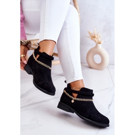 PS1 Botas Ante Negras Con Cadena Talitha negro 5