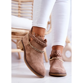 PS1 Botas Ante Con Cadena Marrón Talitha 2 PS1 Botas Ante Con Cadena Marrón Talitha 2