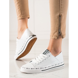 Zapatillas de mujer Big Star FF274024 blanco 5