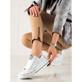 Zapatillas de mujer Big Star FF274024 blanco 4