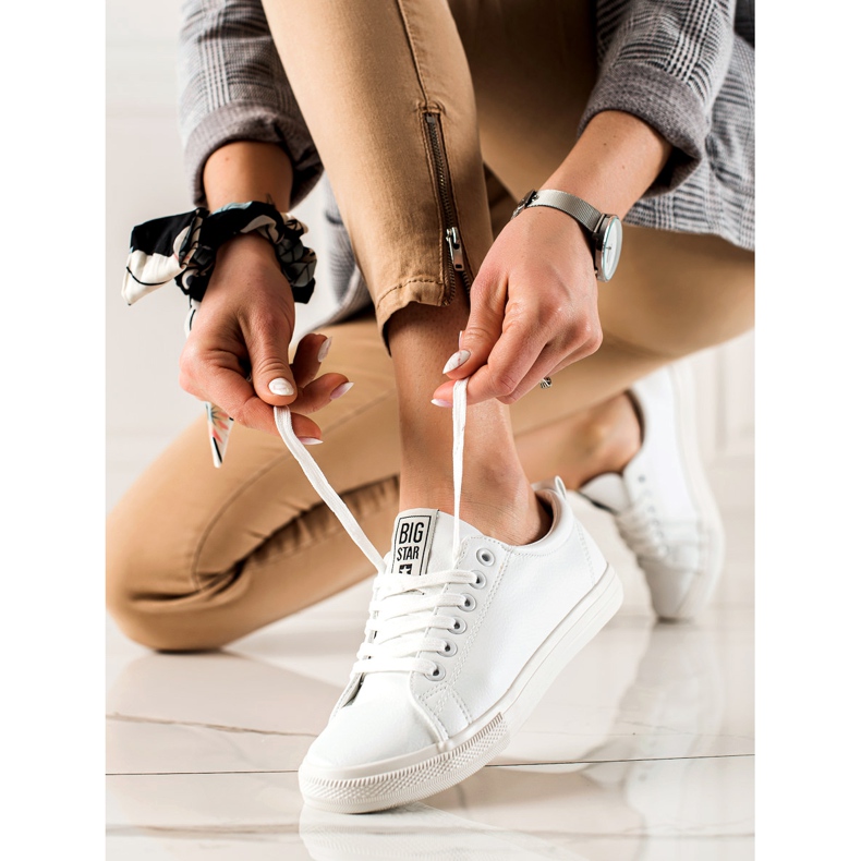 Zapatillas de mujer Big Star JJ274311 blanco 2