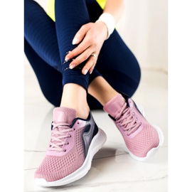 TRENDI zapatillas deportivas con estilo púrpura rosa 2