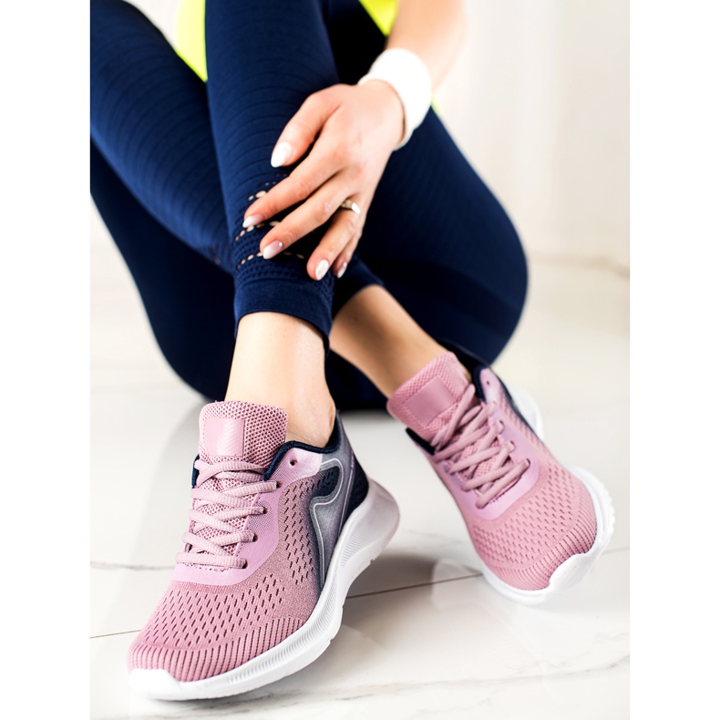 TRENDI zapatillas deportivas con estilo púrpura rosa 2