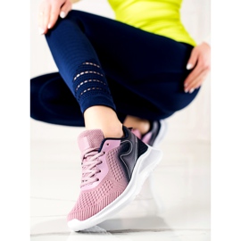 TRENDI zapatillas deportivas con estilo púrpura rosa 1