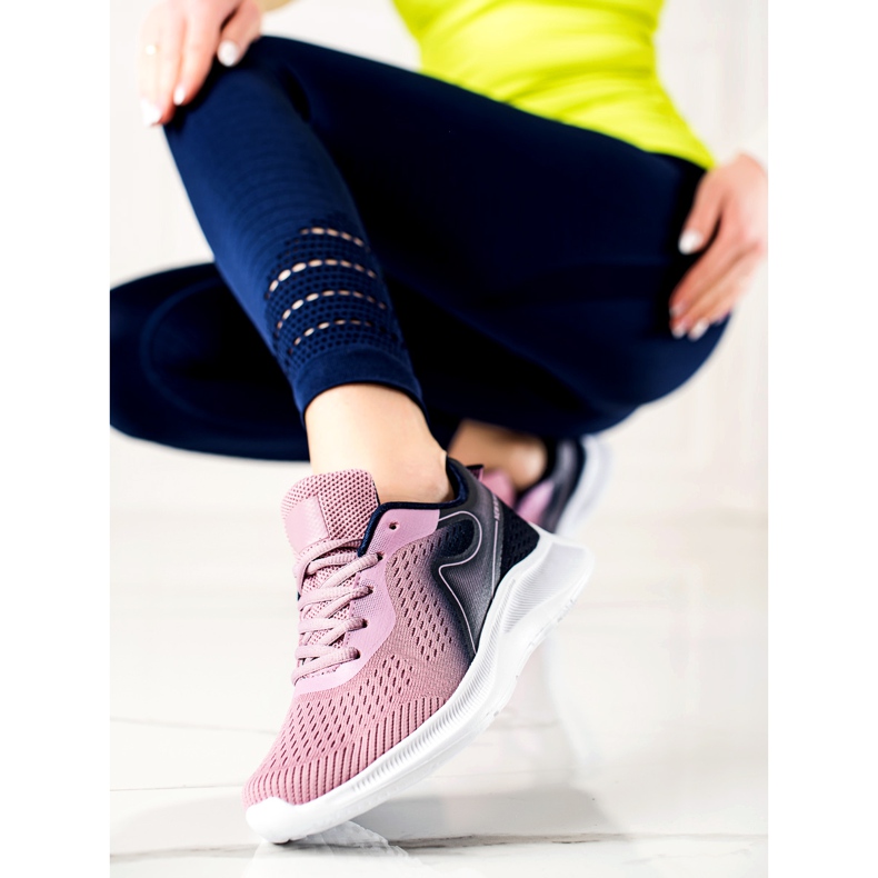 TRENDI zapatillas deportivas con estilo púrpura rosa 1